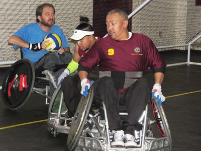 Disabled sports exhibition elicits keen interest