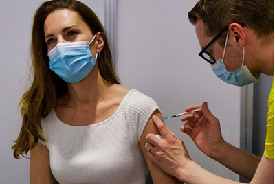 Kate Middleton ‘grateful’ after receiving Covid-19 vaccine