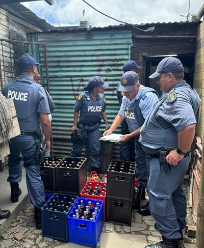 763 litres of liquor confiscated by Garden Route District Police