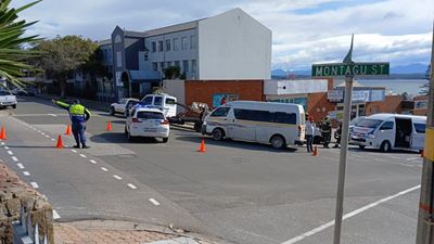Minor injury in accident in Mossel Bay CBD