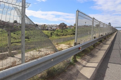 No defence against vandals carting off N2 fence