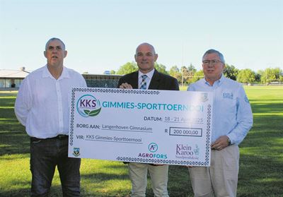 R200 000 hupstoot vir Gimmies-sporttoernooi