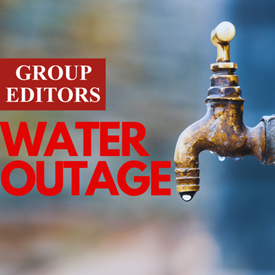 Low water pressure due to testing