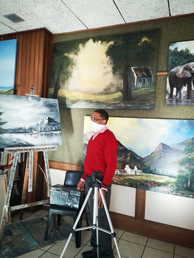 Anthony Noble art demo on Tuesday