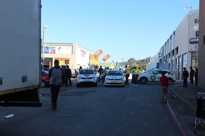 Raid on taxi rank