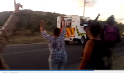 Covid-19 patient taken home after protests