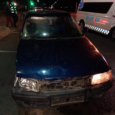 Motorist dodges the law, crashes
