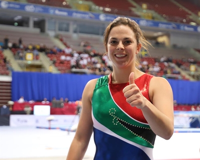 Tumble with a world-class gymnast