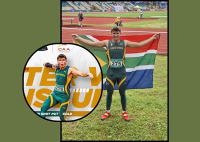 Afrika-byeenkoms: Nóg 'n Van Rensburg-goud vir gewigstoot