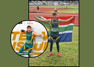 Afrika-byeenkoms: Nóg 'n Van Rensburg-goud vir gewigstoot