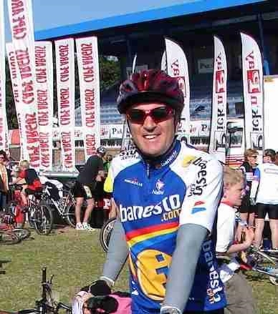 Cyclist accepts challenge for charity