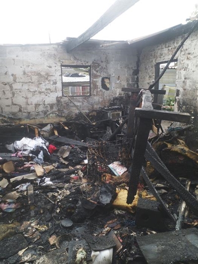 Gesin verloor als in brand