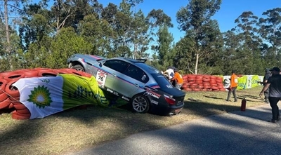 Another crash at Simola Hillclimb - driver escapes serious injury