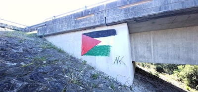 Living on the edge: Motorist concerned about graffiti flags