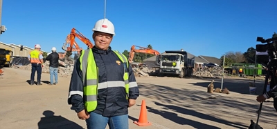 Mothers serve on disaster site on Mother's Day 