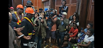 Police Minister Bheki Cele visits disaster site 