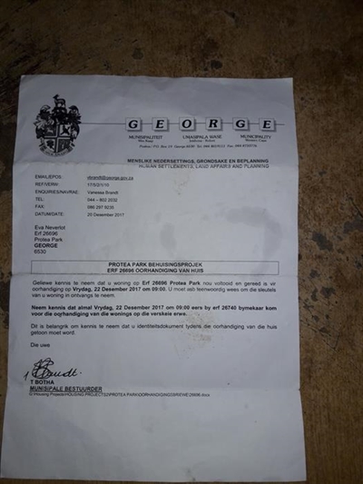 An official letter that's not official