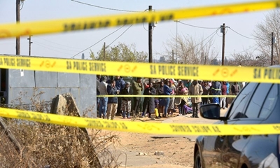EFF and Operation Dudula clash at scene of deadly tavern shooting in Soweto