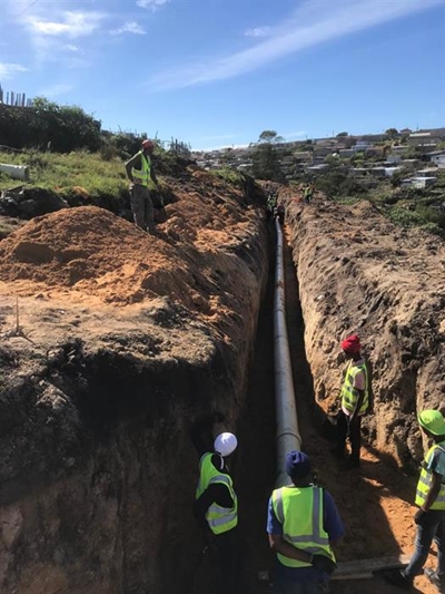 Thembalethu bulk sewerage system upgrade in full swing