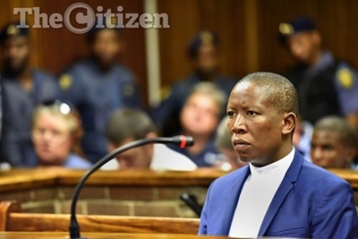 Malema in court amid EFF celebrations