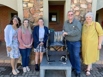 Glenwood donates wheelchair to old age home