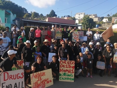 The community stands up against drug abuse