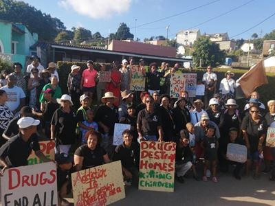 The community stands up against drug abuse