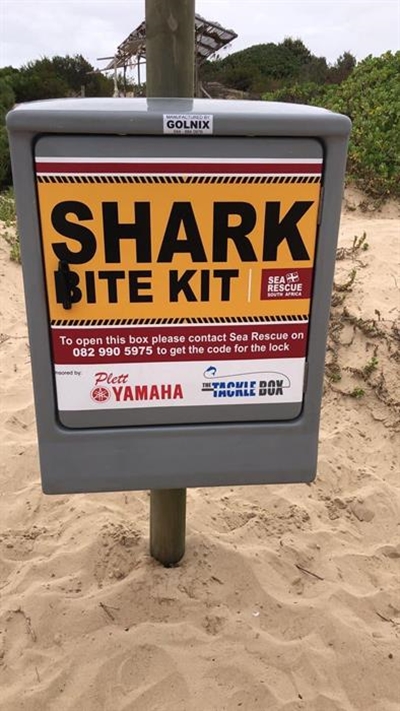 Shark bite kits for beaches