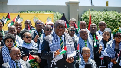 ANC NEC wear black in solidarity with Palestine, evacuations in discussion