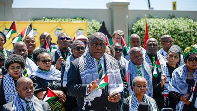 ANC NEC wear black in solidarity with Palestine, evacuations in discussion