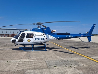 Nuwe SAPD-helikopter spoor twee liggame in Swartkopsrivier op