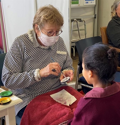 Learners receive dental treatment