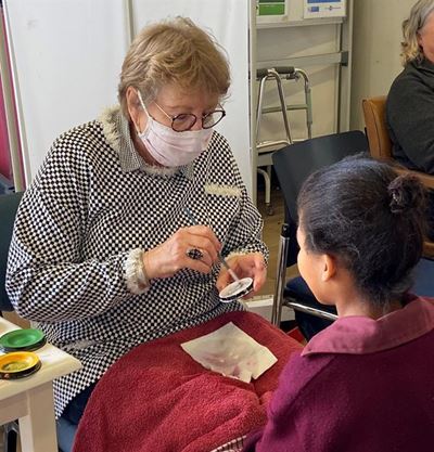Learners receive dental treatment