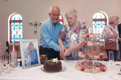 Evert en Wilmien vier 60ste huweliks-herdenking