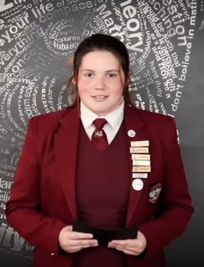 Anna-May Hayes inspires with winning interschools speech