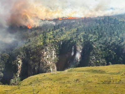 Fire near Bloukrans Bridge