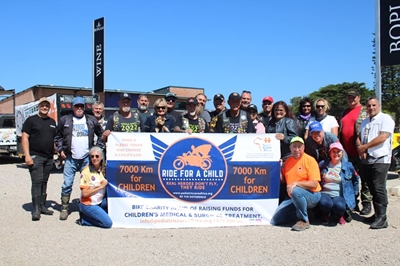 Ride for a Child charity motorbike trip comes to Garden Route