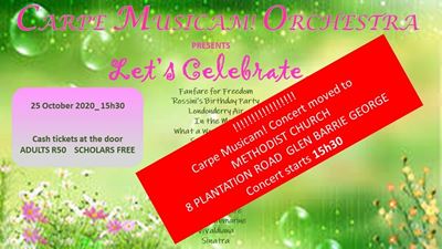 Concert in the park moved to Methodist Church