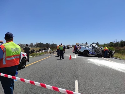 Ongeluk op N2, pad gesluit