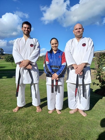 Karate studente gradeer