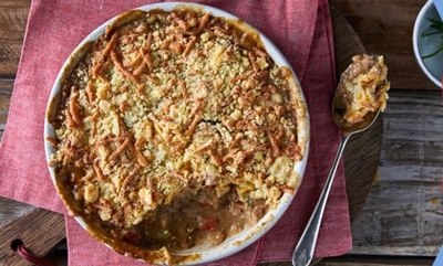 What’s for dinner – Tuna crumble bake