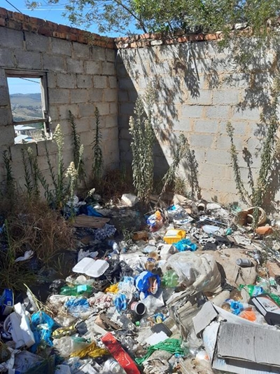 Councillor helps clean drug den