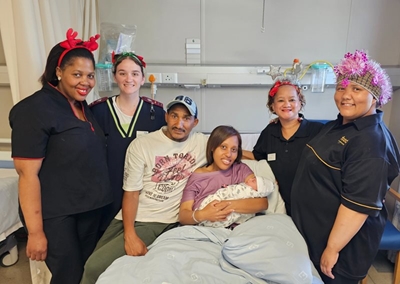 George welcomes five babies on Christmas day