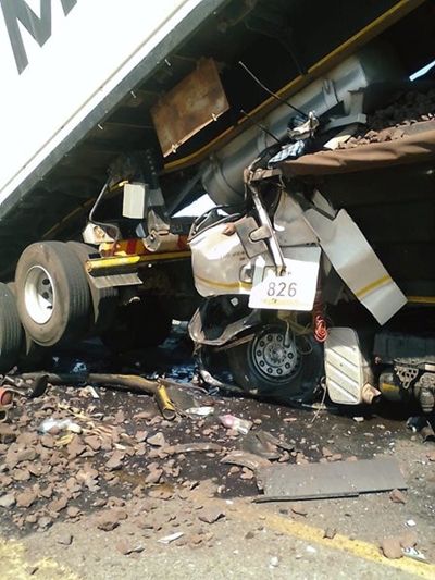 Two die in truck collision 
