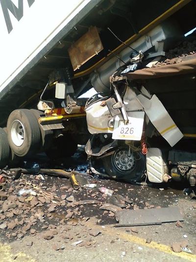 Two die in truck collision 