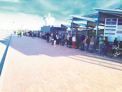 Queues at clinic before sunrise
