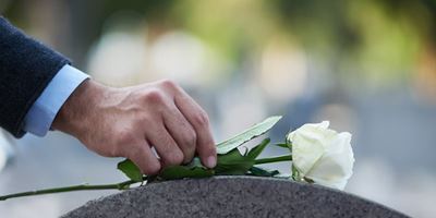 'Afgemerkte blokke in begraafplaas'