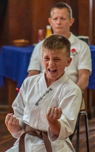 High-kicking CX karateka