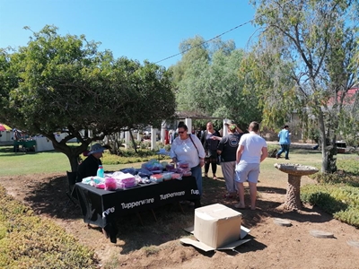 Markdag in voortuin