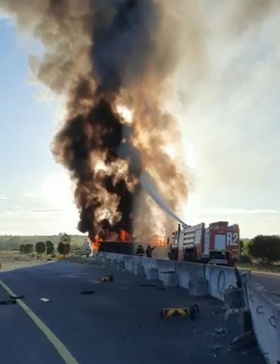 Truck accident on N2 by Gwaiing bridge
